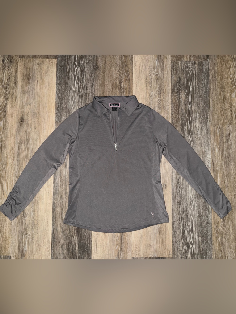 Golftini Long Sleeve Zip Mock Polo. Women’s M